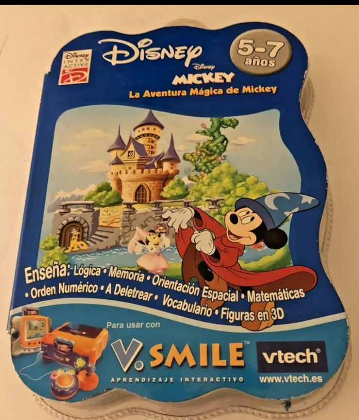 NEW Spanish V-TECH V.SMILE V-MOTION MICKEY MOUSE ACTIVE LEARNING GAME AGE 5-7