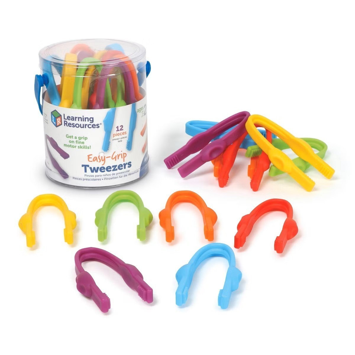 Learning Resources Easy Grip Pencil Grips, Assorted Colors, 12 Count Ages 2+ NEW