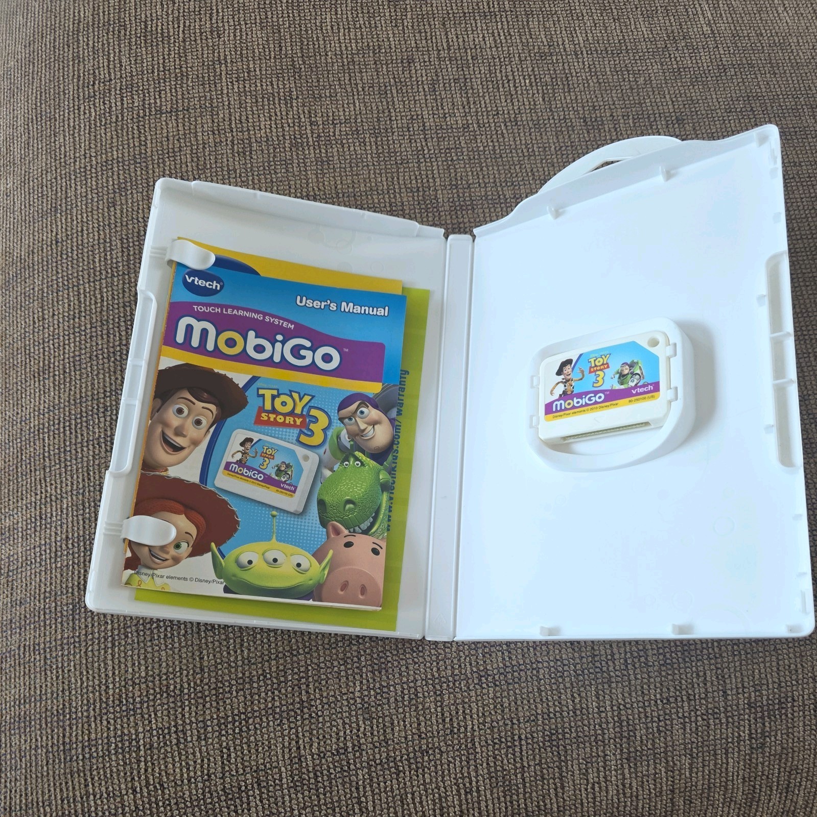 Disney Toy Story 3 VTech MobiGo Game Complete w/ Box Book Buzz Woody Learning
