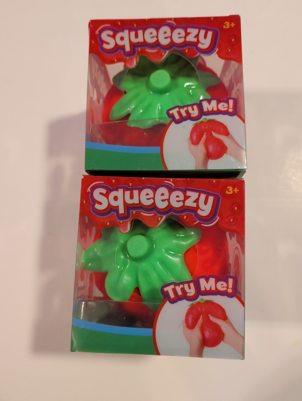 Sunny Days Jumbo Squeezy Strawberry New Sealed X2 Jumbo Squeezy Duck x1 New
