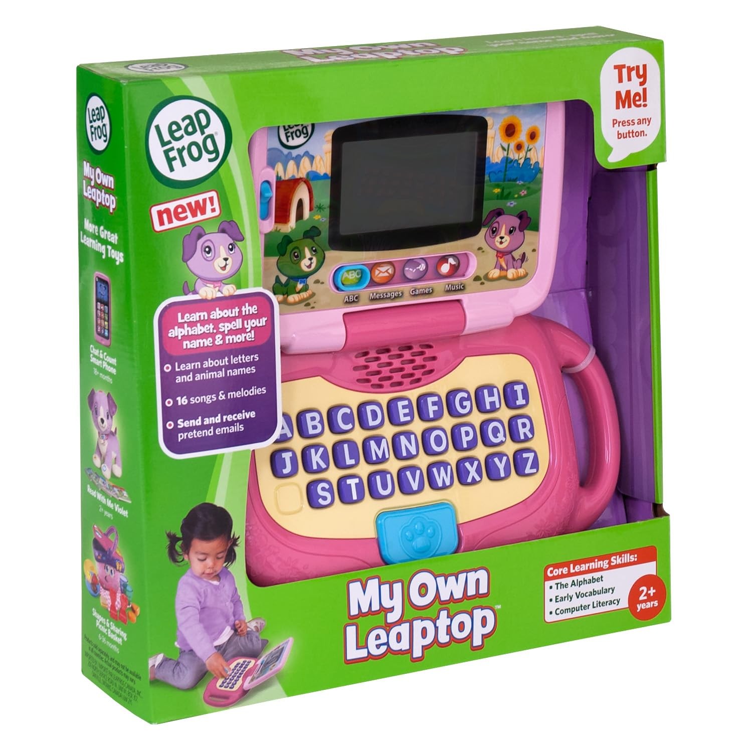 LeapFrog My Own Leaptop, Pink 9.5″ x 5.6″ x 2″,