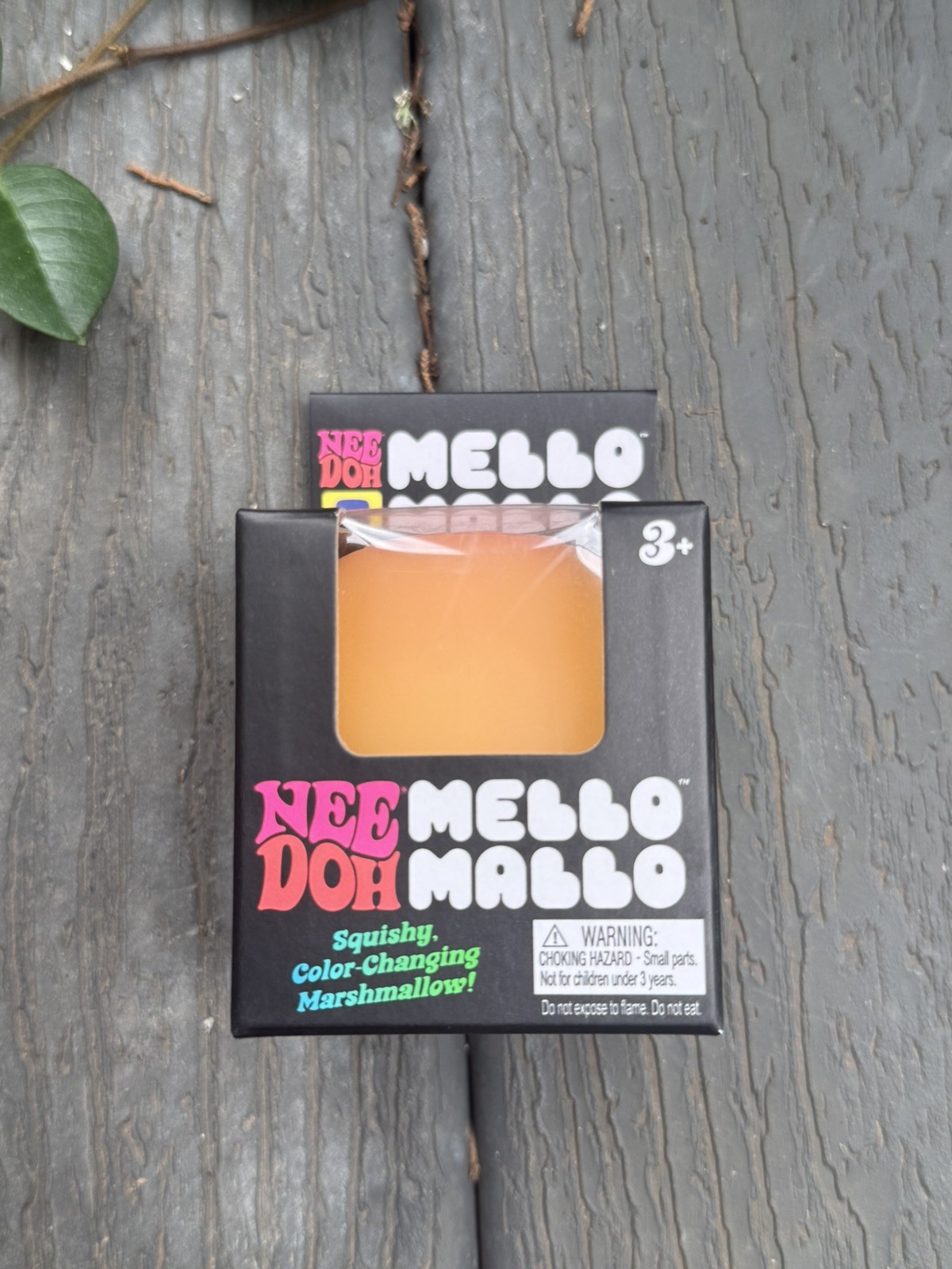 NEW Nee Doh Mello Mallo Color-Changing Marshmallow Squishy Squeeze Ball Yellow