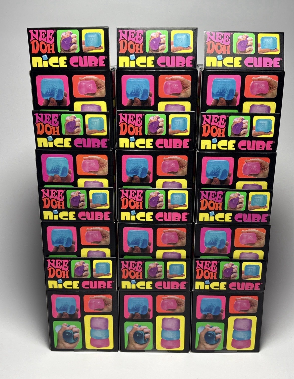 Needoh Nice Cube Case Of 12 Schylling With Display AUTHENTIC