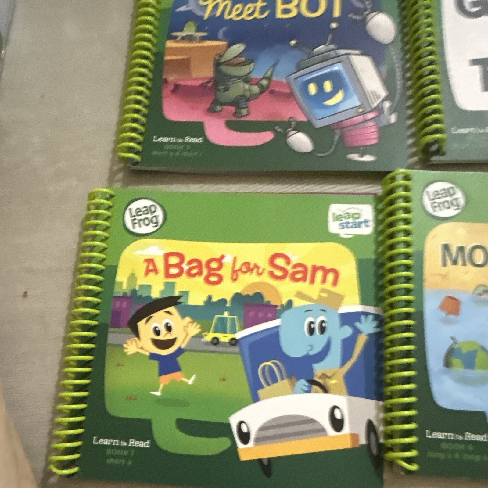 LeapFrog LeapStart Learn to Read Volume 1 Book Set w/ 6 Books Ages 4-7