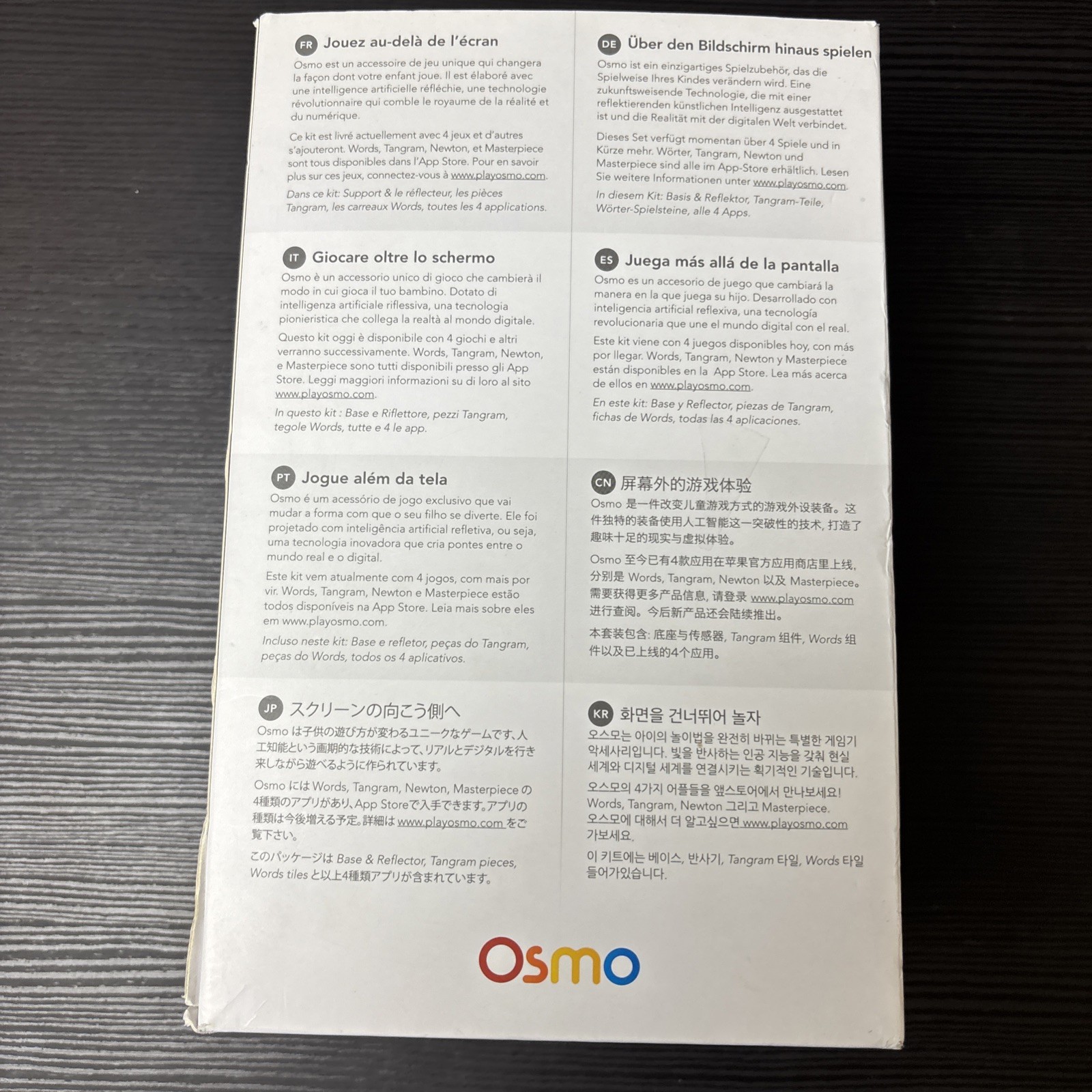 Osmo iPad Kids Learning Game Starter Kit with Base Words Tangram Newton *used