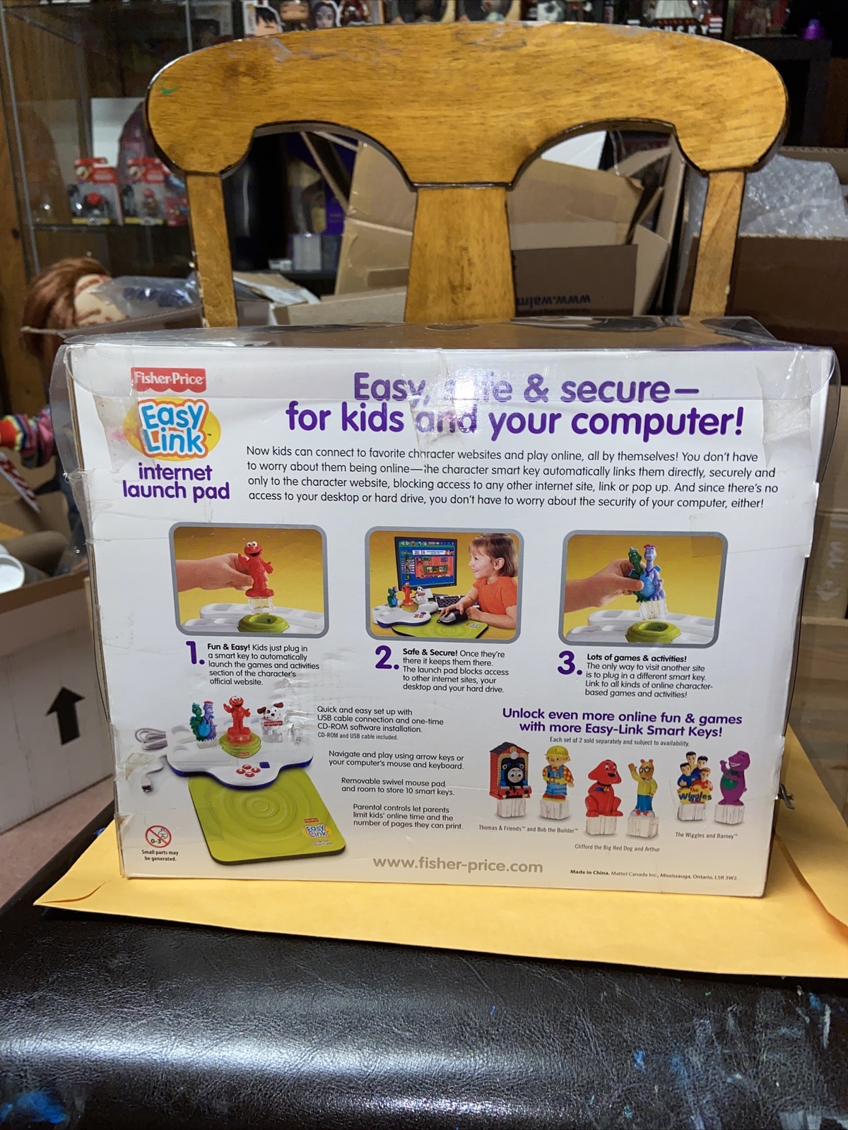 Fisher-Price Easy Link Internet Launch Pad & Elmo Dragon Tales & Dog Smart Keys
