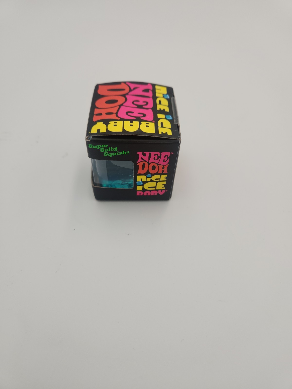 Nee Doh Nice Ice Baby Super Solid Squish Squeeze Toy Blue Ages 3+