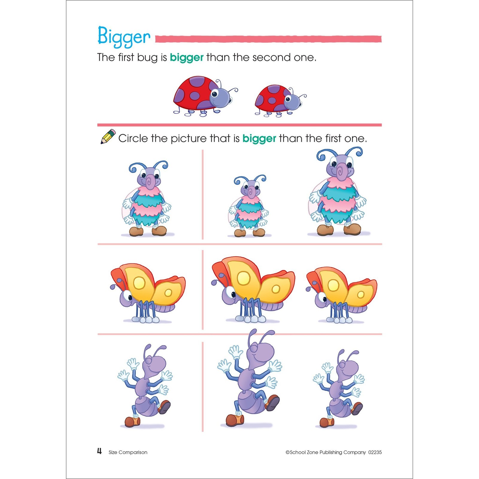 School Zone Preschool Basics Workbook: Pre-K, Beginner Reading, Early Math,…