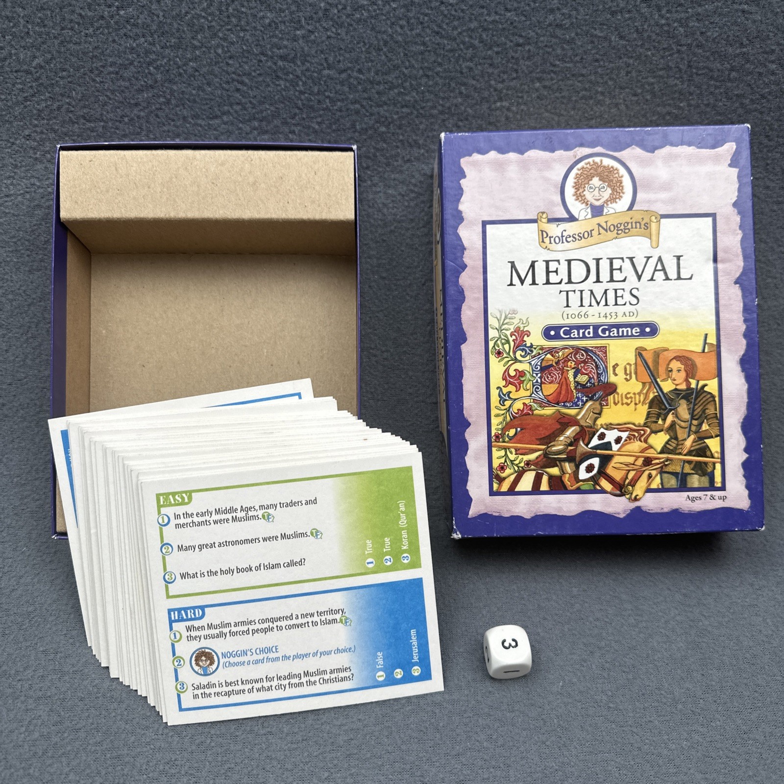 Professor Noggin’s Medieval Times 1066-1453 AD Card Game **NO INSTRUCTIONS**