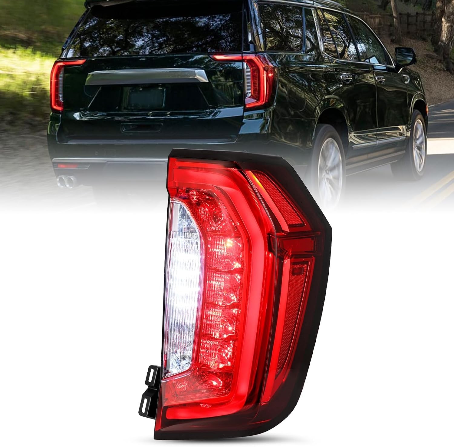 LED Tail Light Assembly for 2021 2022 2023 2024 GMC Yukon XL Denali AT4 SLE S…
