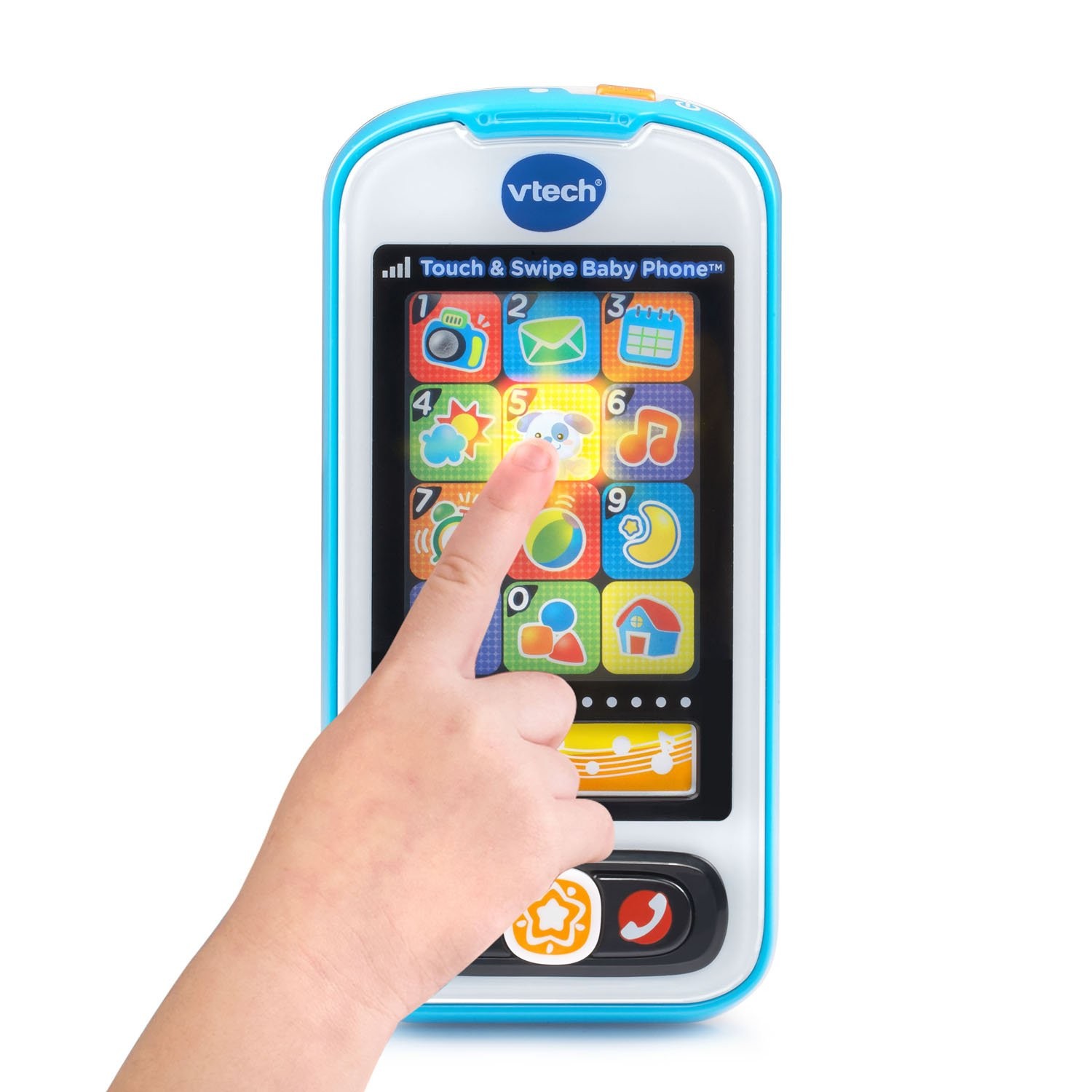 VTech Touch Screen Baby Phone with 12 Light Up Apps and Music Mode