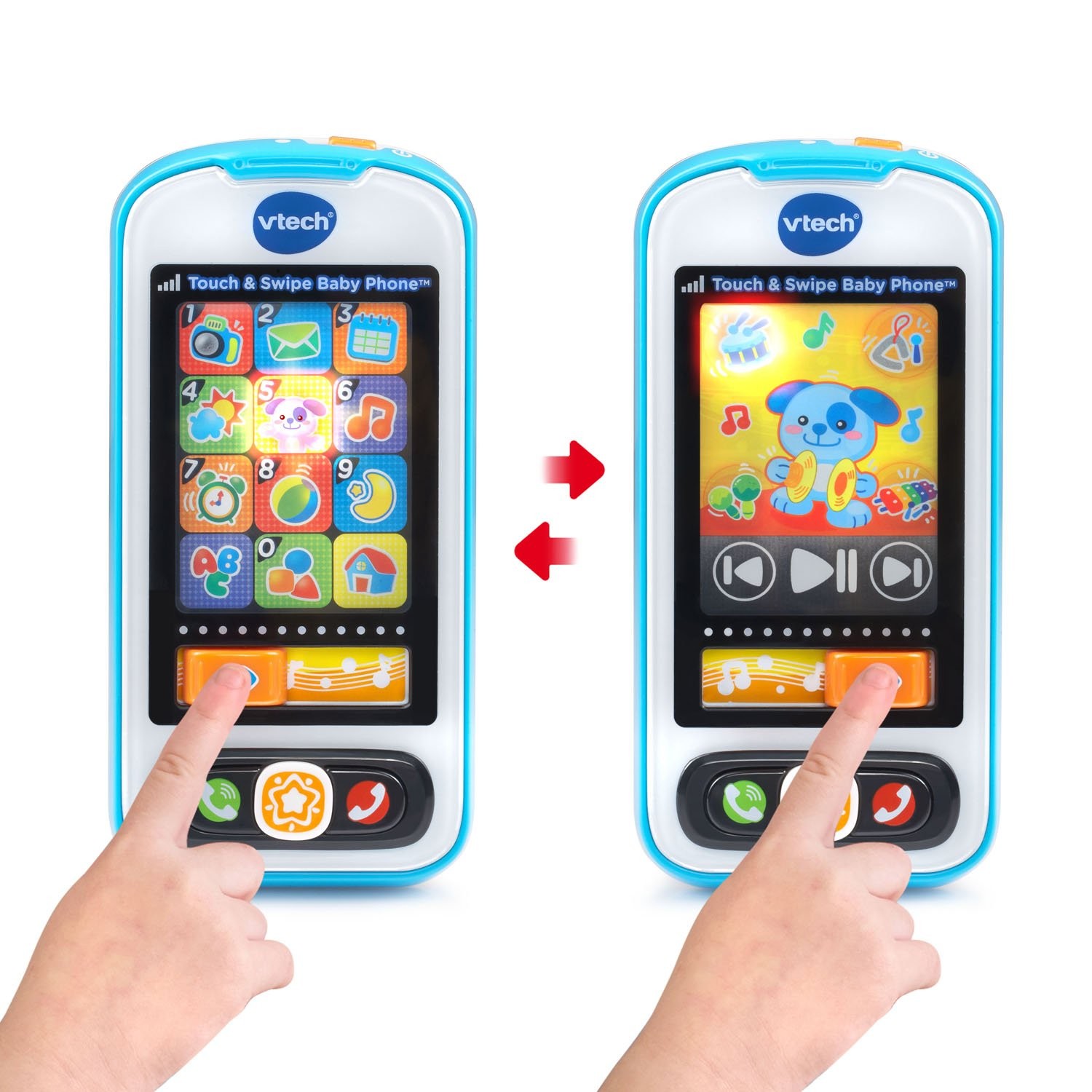 VTech Touch Screen Baby Phone with 12 Light Up Apps and Music Mode