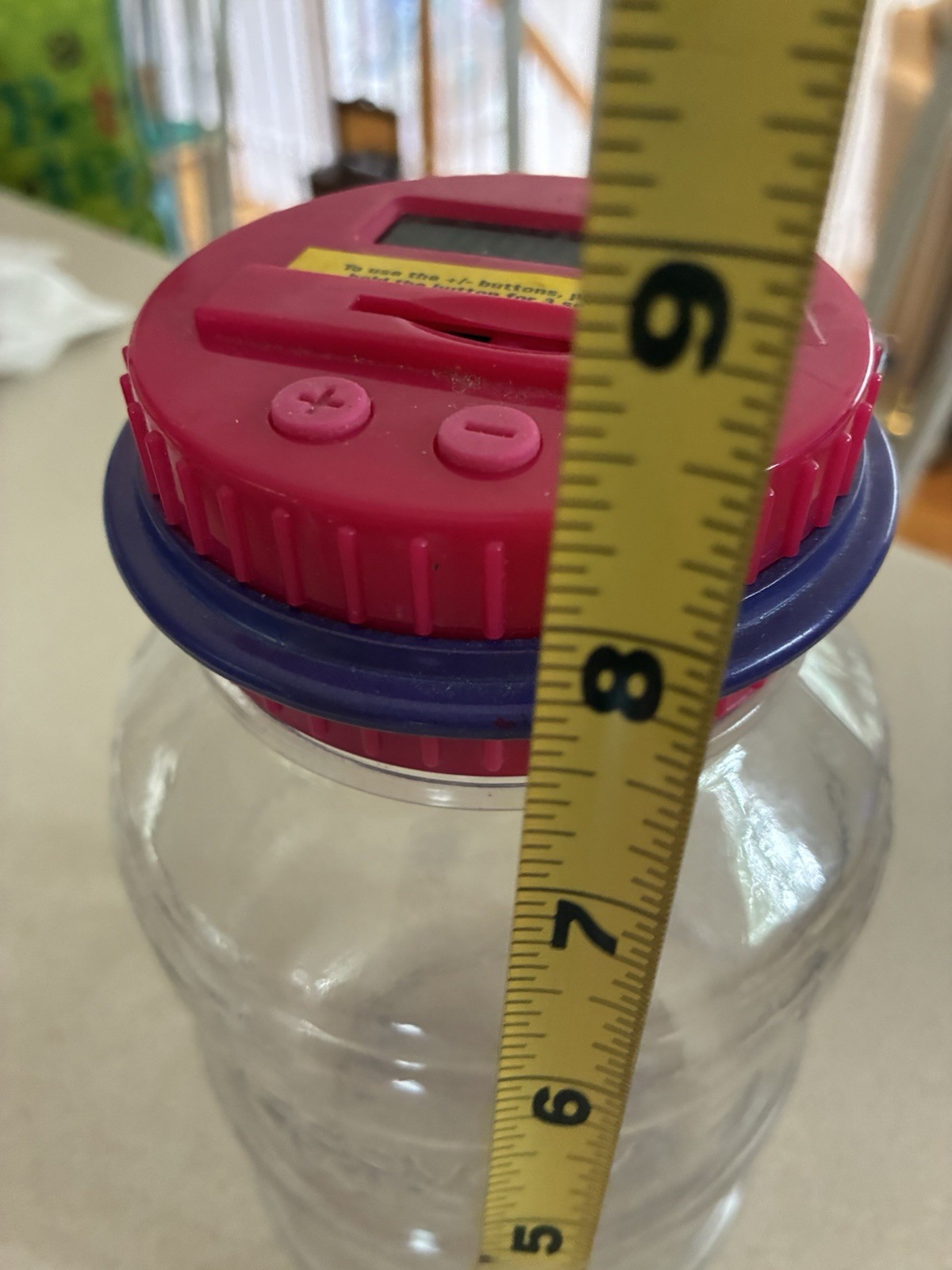 Discovery Kids Coin Counting Money Jar Bank Learning Toy LCD Counter