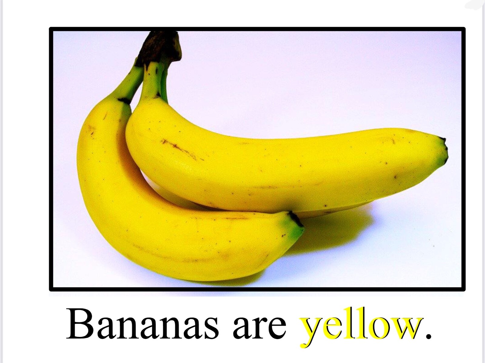 YELLOW | Bananas are Yellow | LEARNING COLORS | Spiral Bound Picture Book