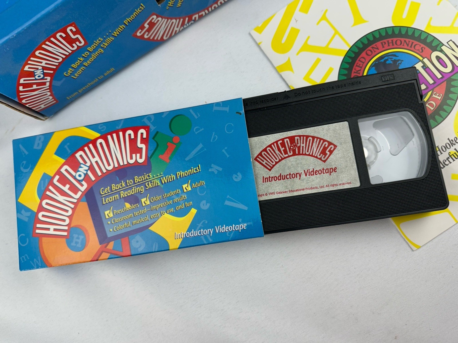 Hooked On Phonics Set W/ Original Box Back To Basics Cassettes Teaching