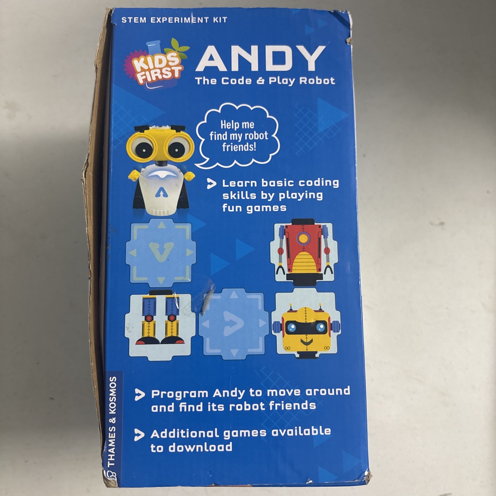 STEM Kids Firsts Andy: The Code & Play Programmable Robot Thames & Cosmos NEW