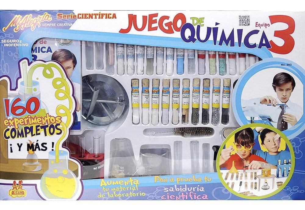 Mexican Toy Juego De Quimica Chemistry Set 160 Experiments Made In Mexico