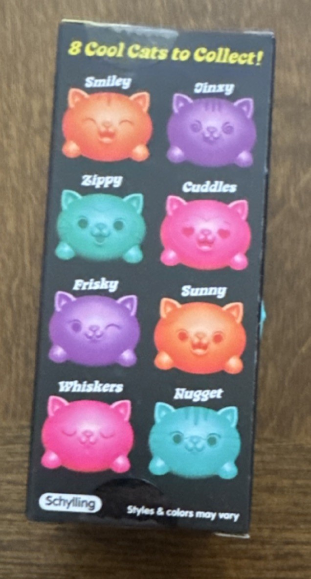 Schylling Teenie NeeDoh Cool Cats 3 Pack Tactile Squeeze Toys Multicolor 25306HY