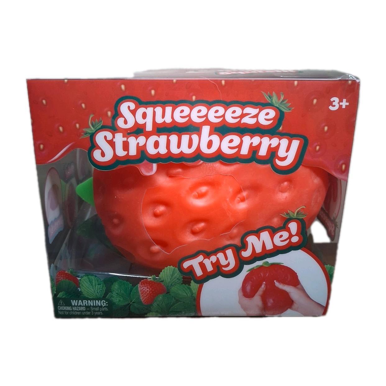 Toymendous Giant Strawberry Squishy Sensory Toy XL New In The Box
