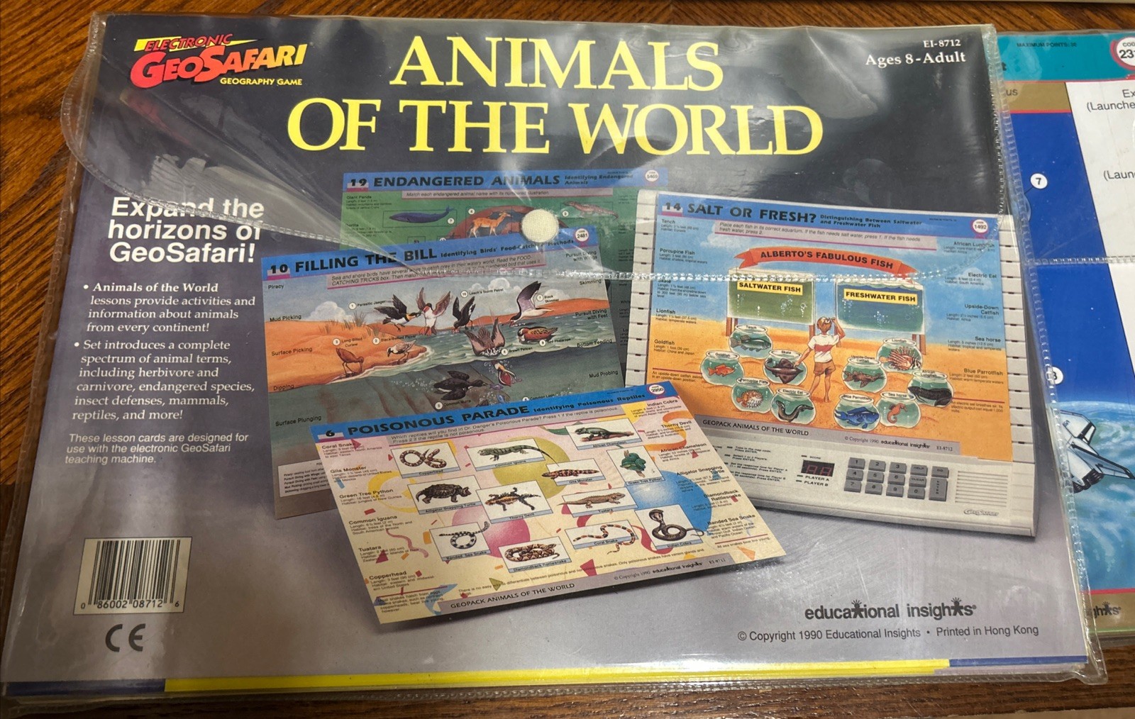 GeoSafari Electronic Homeschooling Learning System EI 8700 VINTAGE w/ 42 Cards
