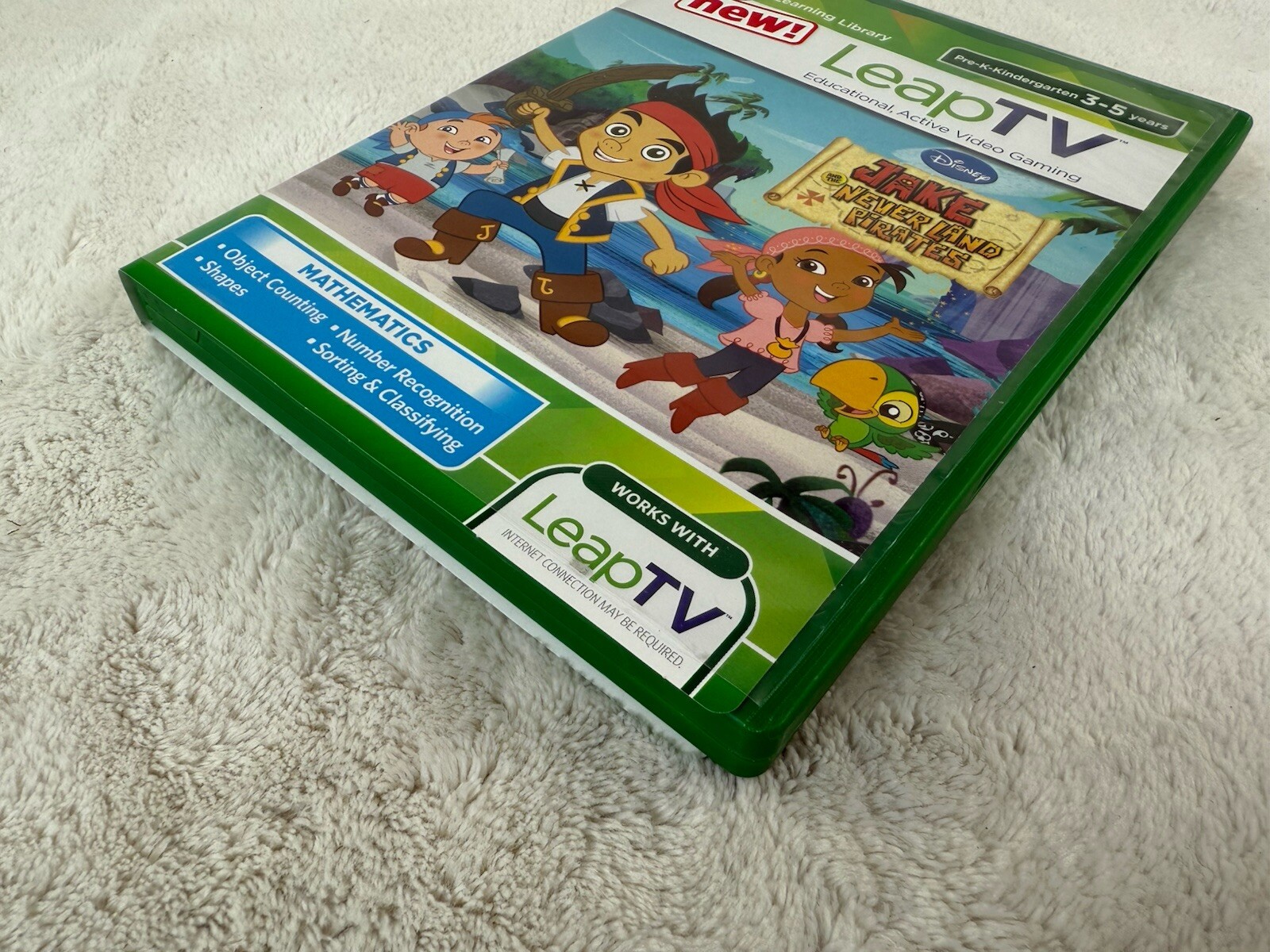 Leap Frog Learning Game Jake & The Neverland Pirates Age 3-5 LeapTV Mathematics