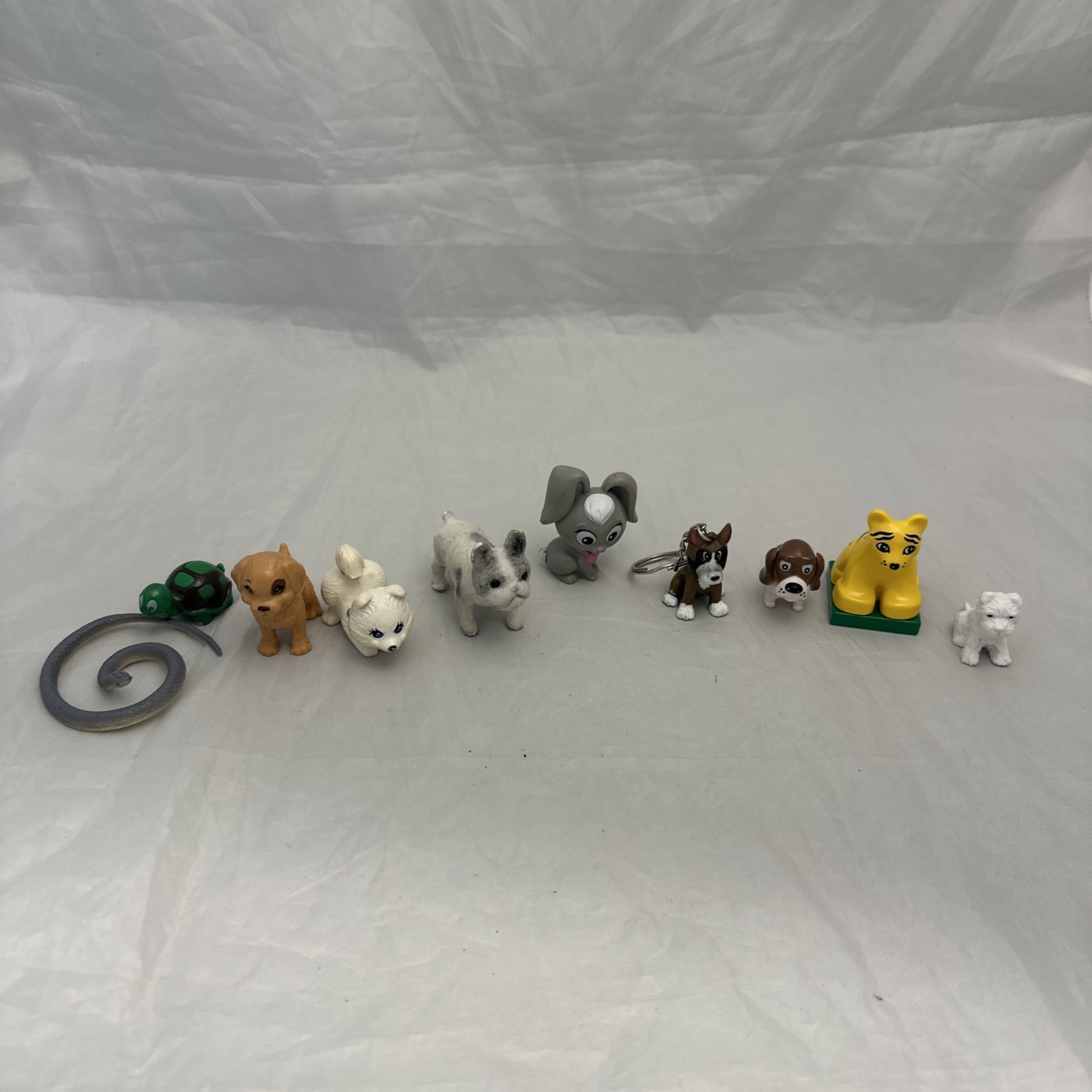 Miniature Toy Animals Dogs Figurines Plastic Mini Puppy Figures VarietyLot of 21