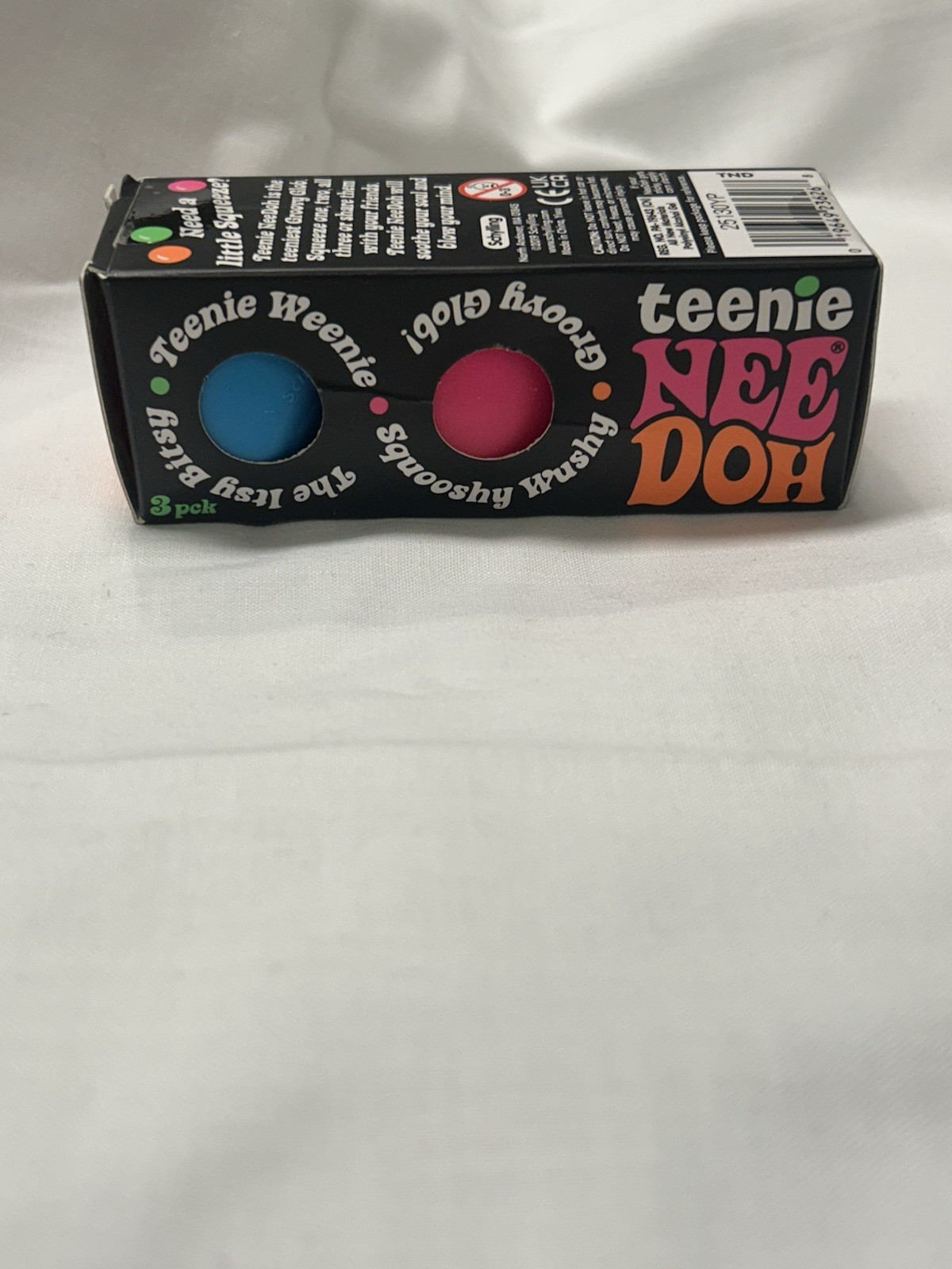 Nee Doh Teenie Groovy Glob Authentic Squeeze Toys 3 Pack Randomly Assorted