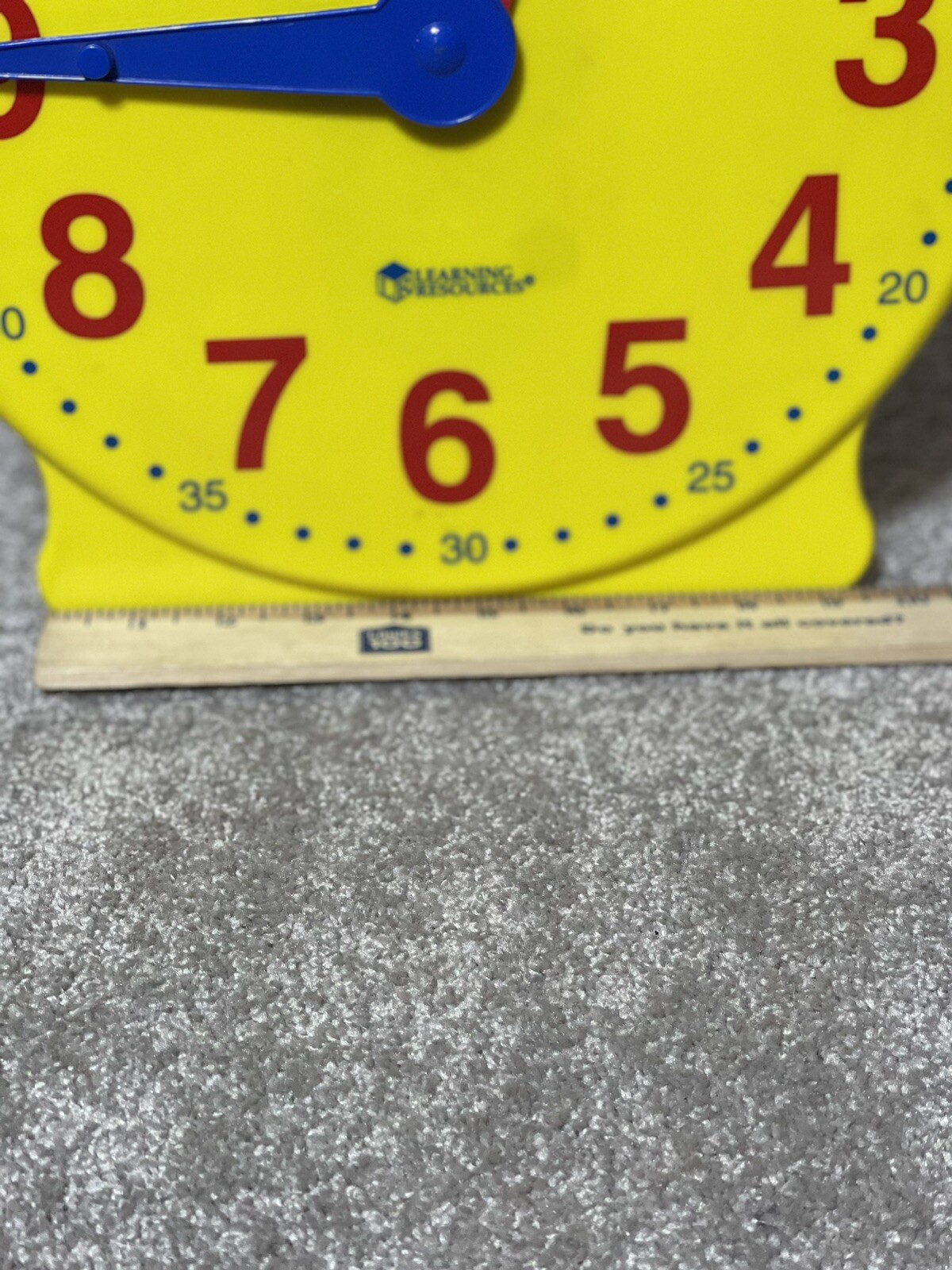 Learning Resources Big Time Student 12 Hour Clock And 10 Judy Mini-Clocks Lot