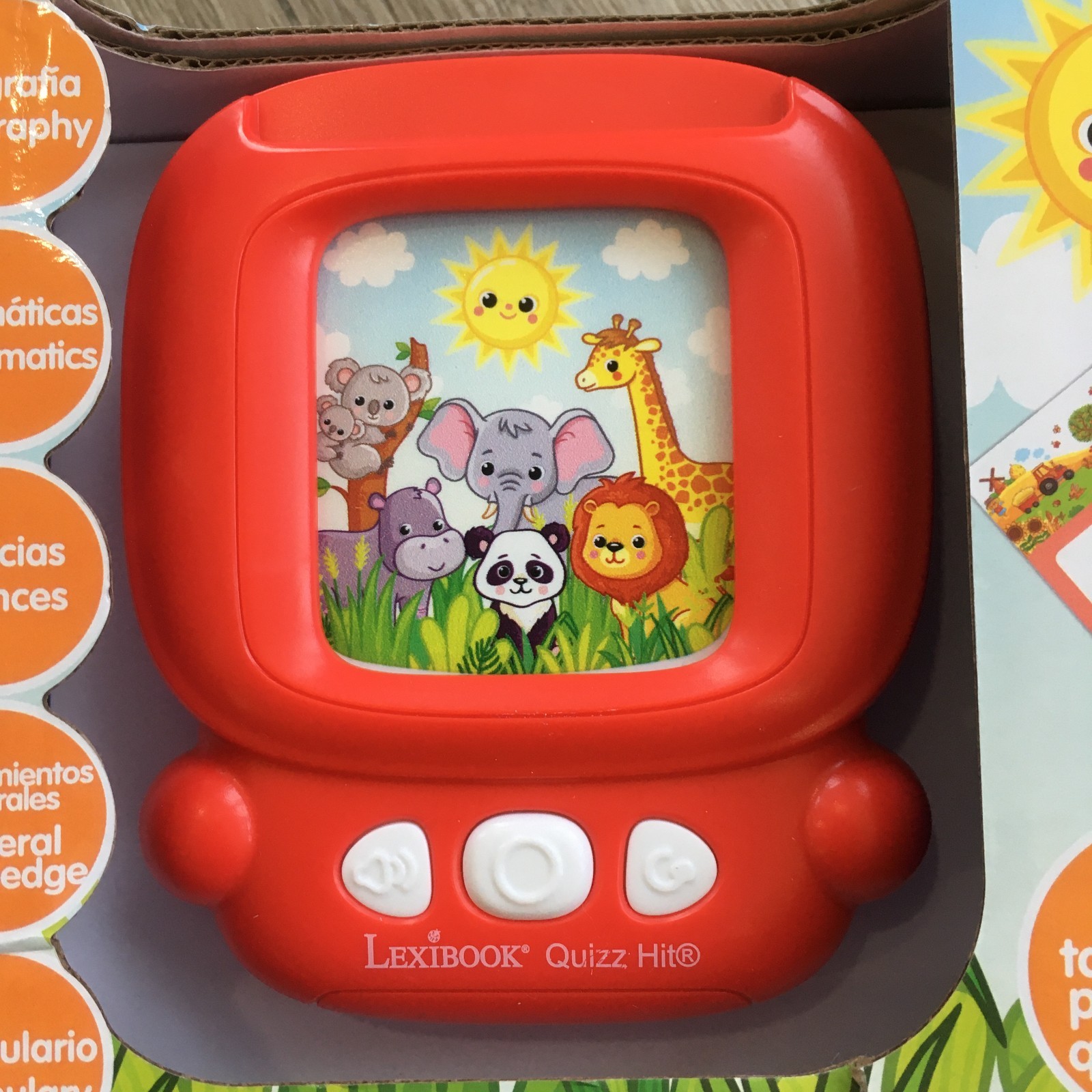 Lexibook Spanish English Quizz Hit Learning Bilingual Card Reader Game