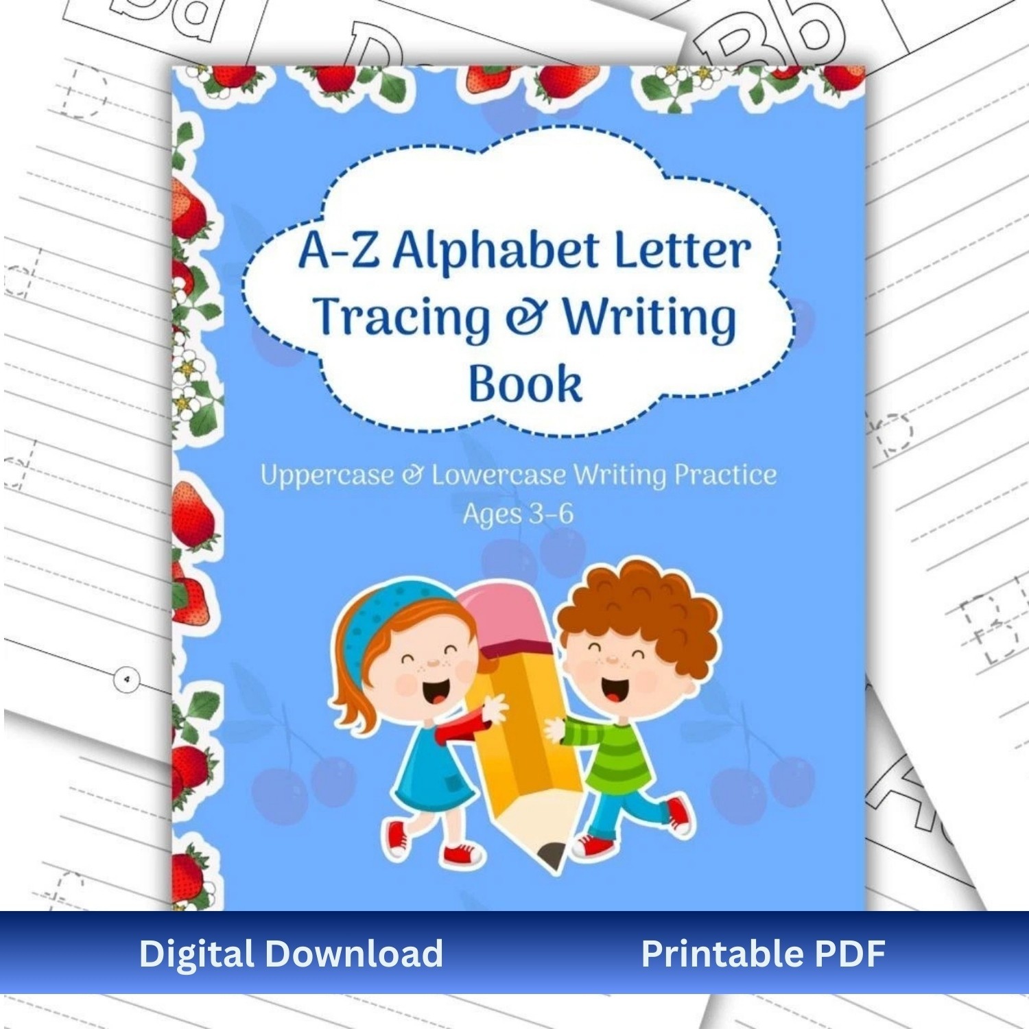 A-Z Alphabet Word Tracing Book | Letter Tracing & Writing Practice