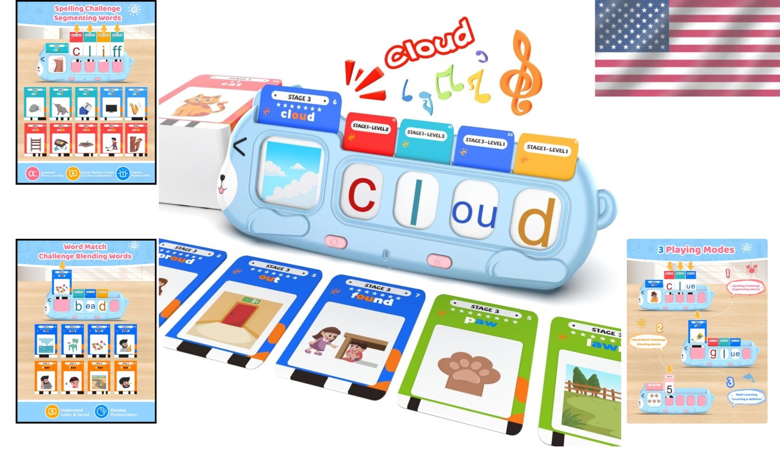 Interactive Phonics Flash Cards for Toddlers – Improve Reading & Math Skills
