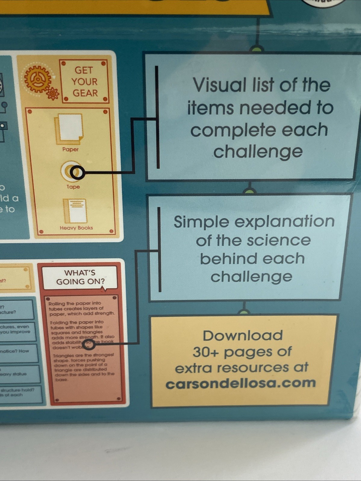 Carson Dellosa STEM Challenges Grades 2-5 (30-Card Set) Teachers Homeschool