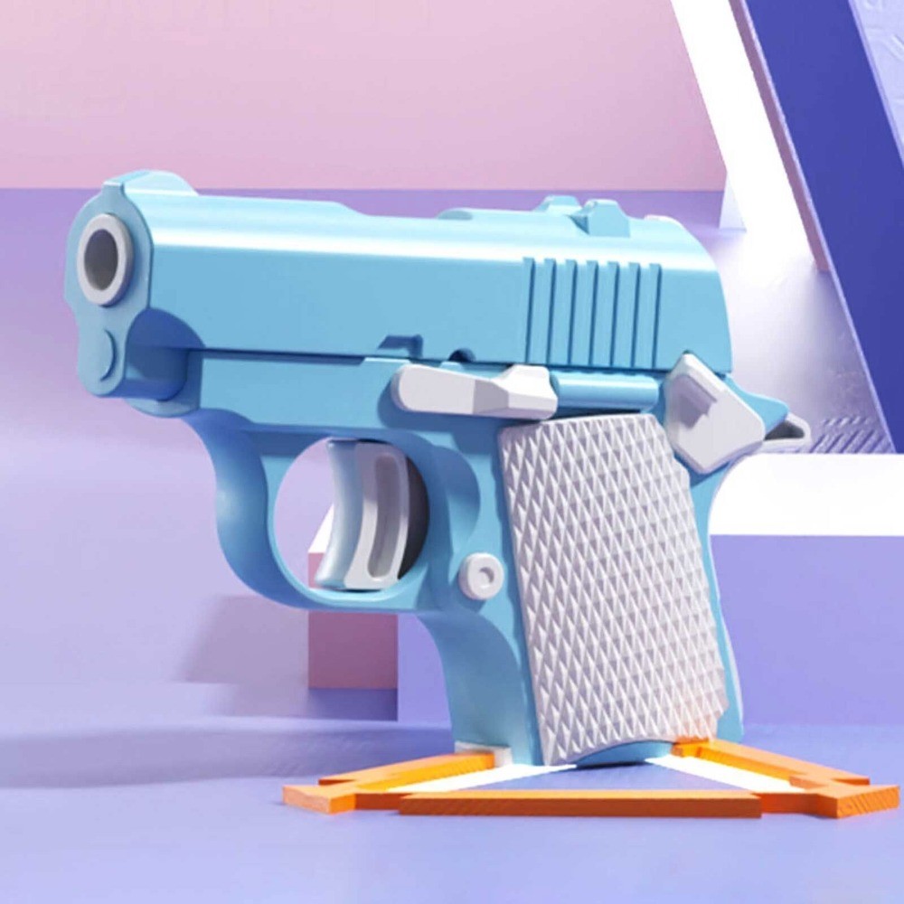 Fidget Gun Toy Sensory Toys 3D Printed Anxiety Stress Relief Toy Gift for Adult