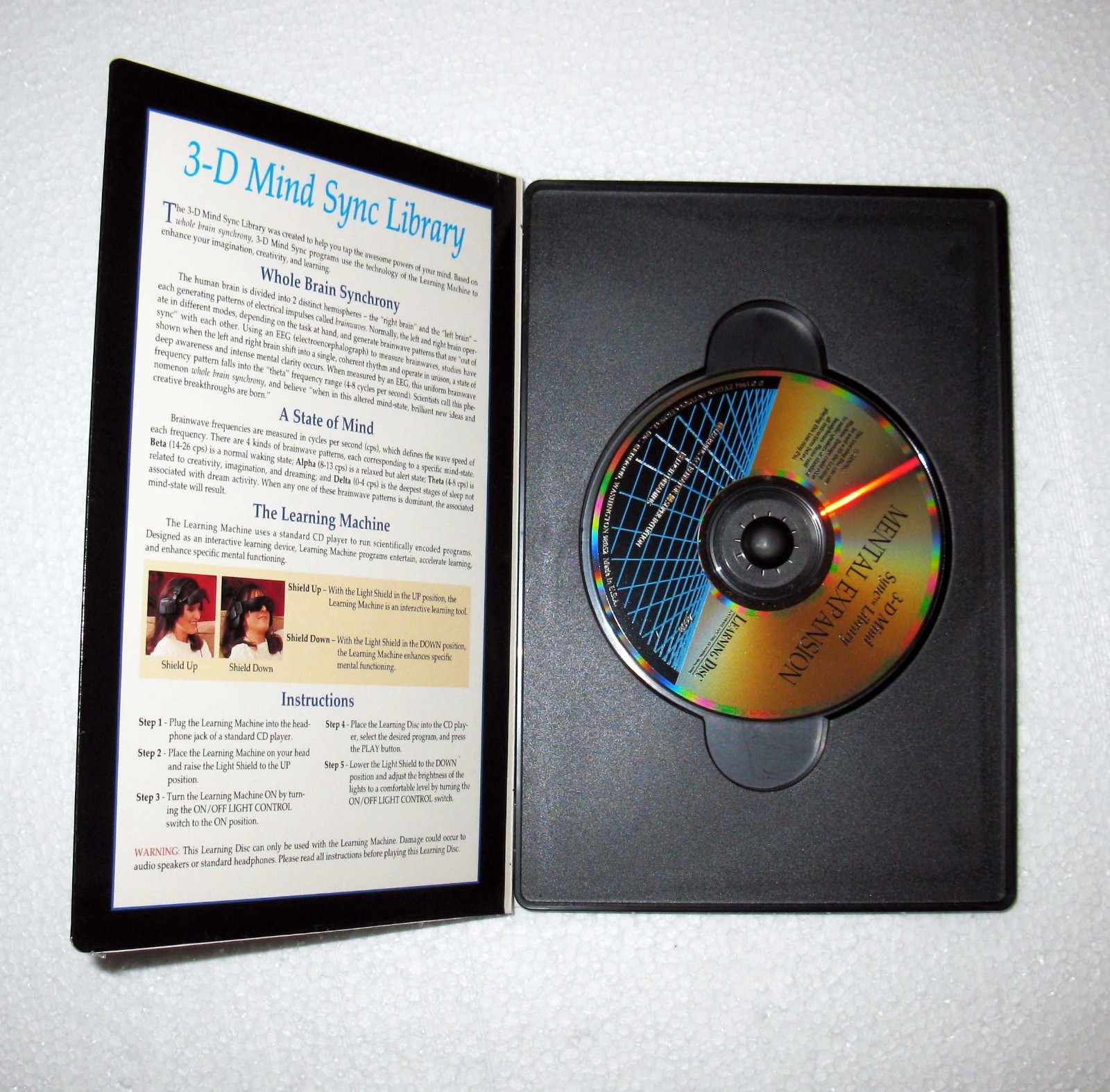 Zygon Mental Expansion 3-D Mind Sync Library Software Learning Disc Machine 4608
