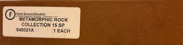 Fisher Science Ed Rock Collection Sedimentary Metamorphic Igneous NOS