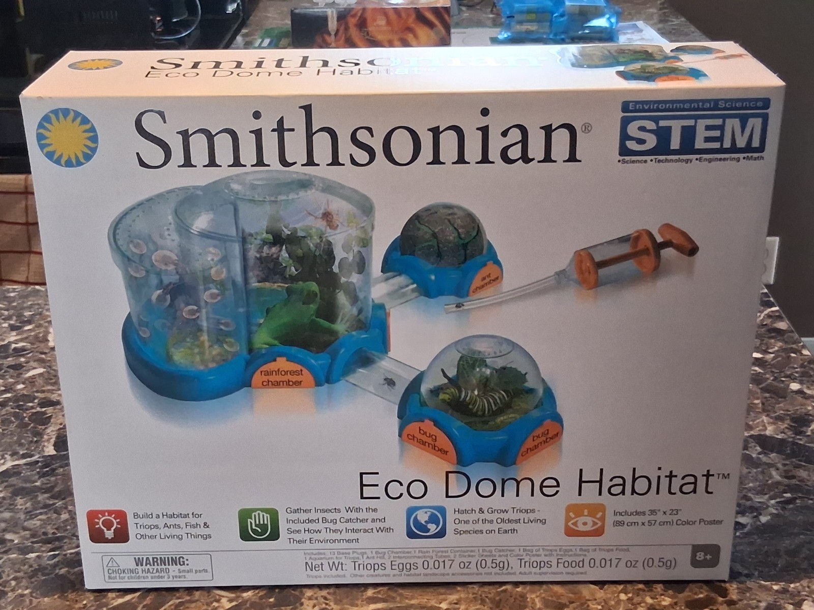 NEW FACTORY SEALED Smithsonian Eco Dome Habitat Bug Frog Home Science Stem RARE
