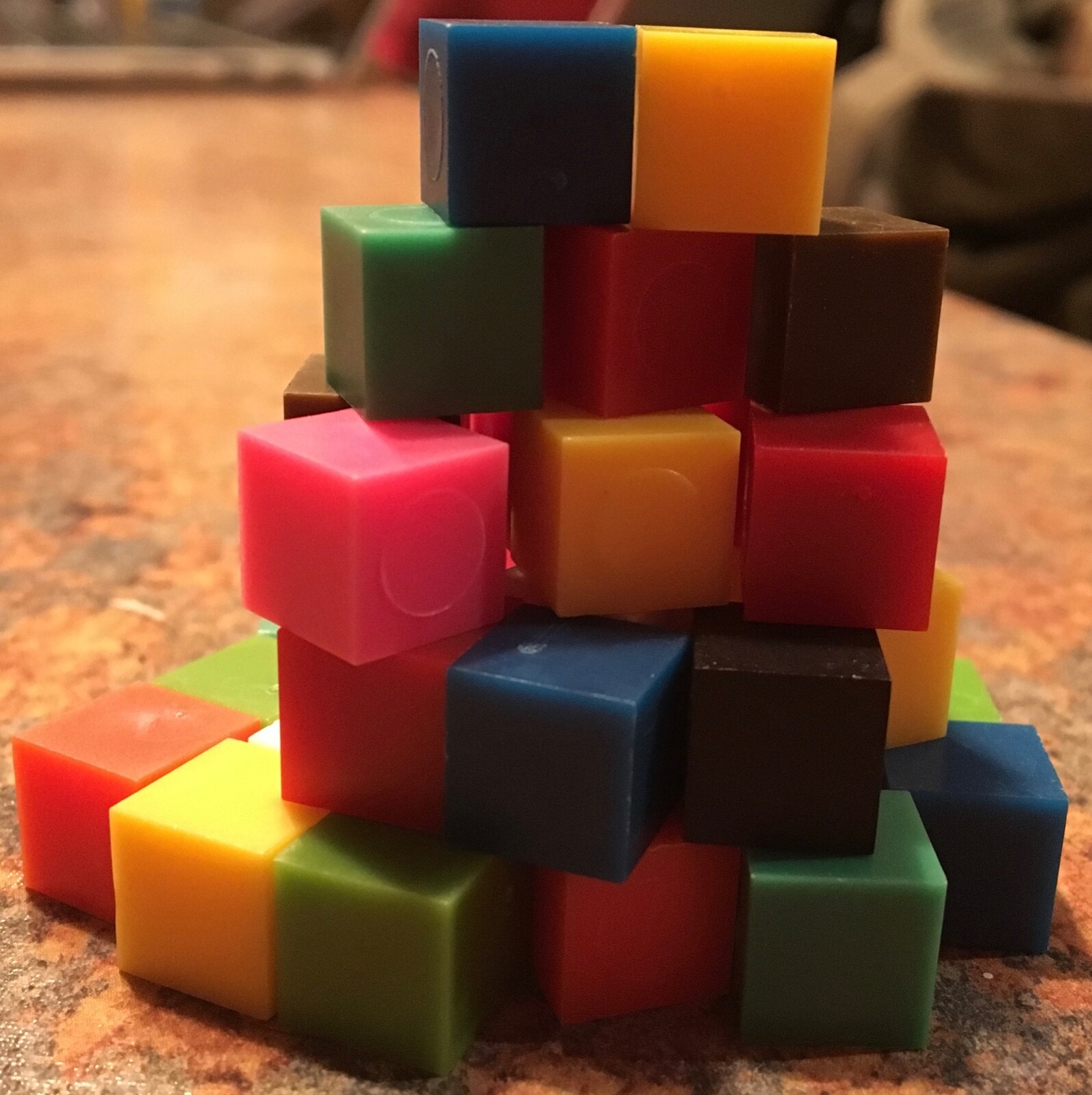 100 pc ETA Cuisenaire Centimeter Cubes Non-Interlocking algebra math homeschool