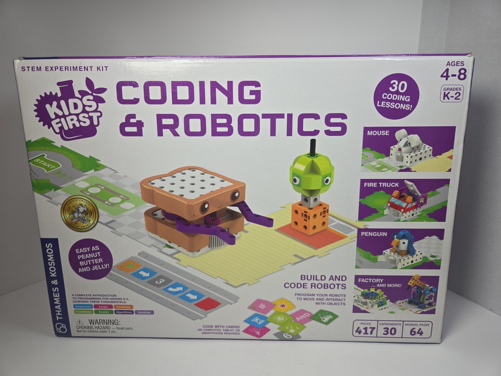Thames & Kosmos Kids First Coding & Robotics 417 Pieces, 30 experiments Complete