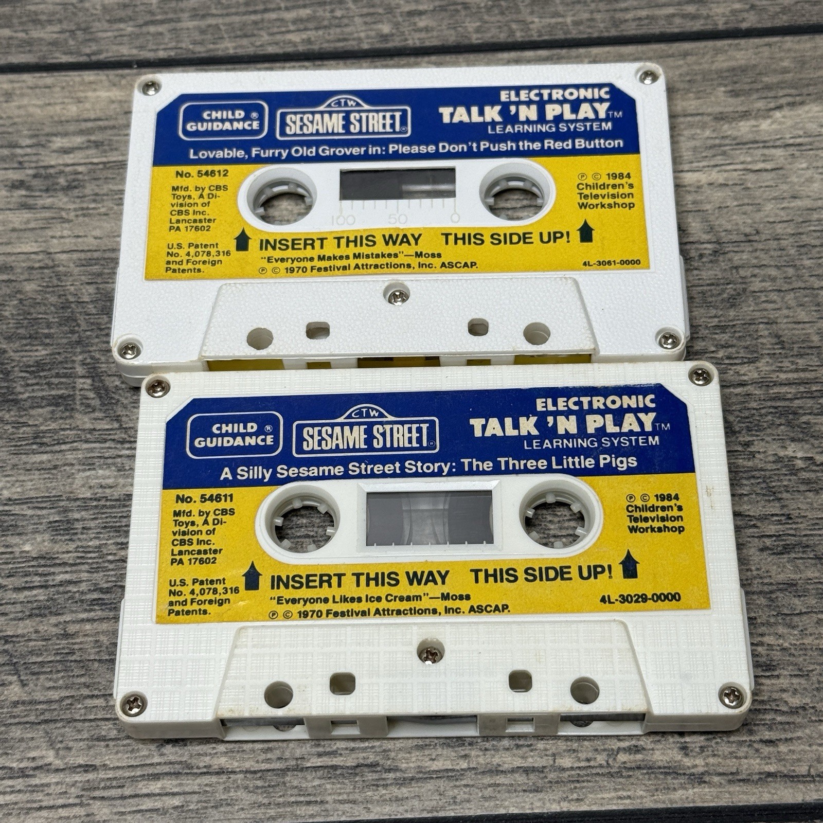 Lot of 5 Playskool Talk ‘N Play Cassette Tapes Sesame Street / Goofy’s Coaching
