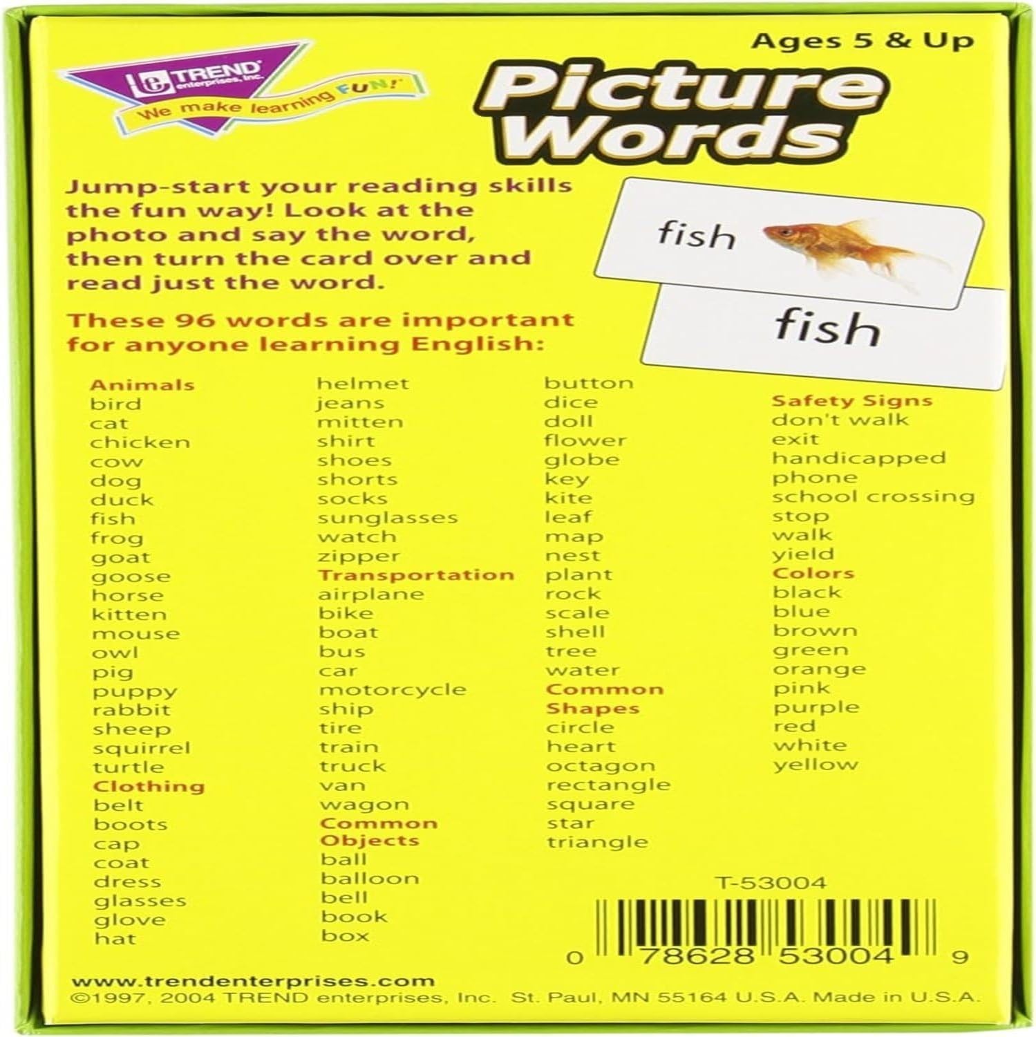 Picture Words Skill Drill Flash Cards, Content-Rich Self-Checking Cards to Pr…