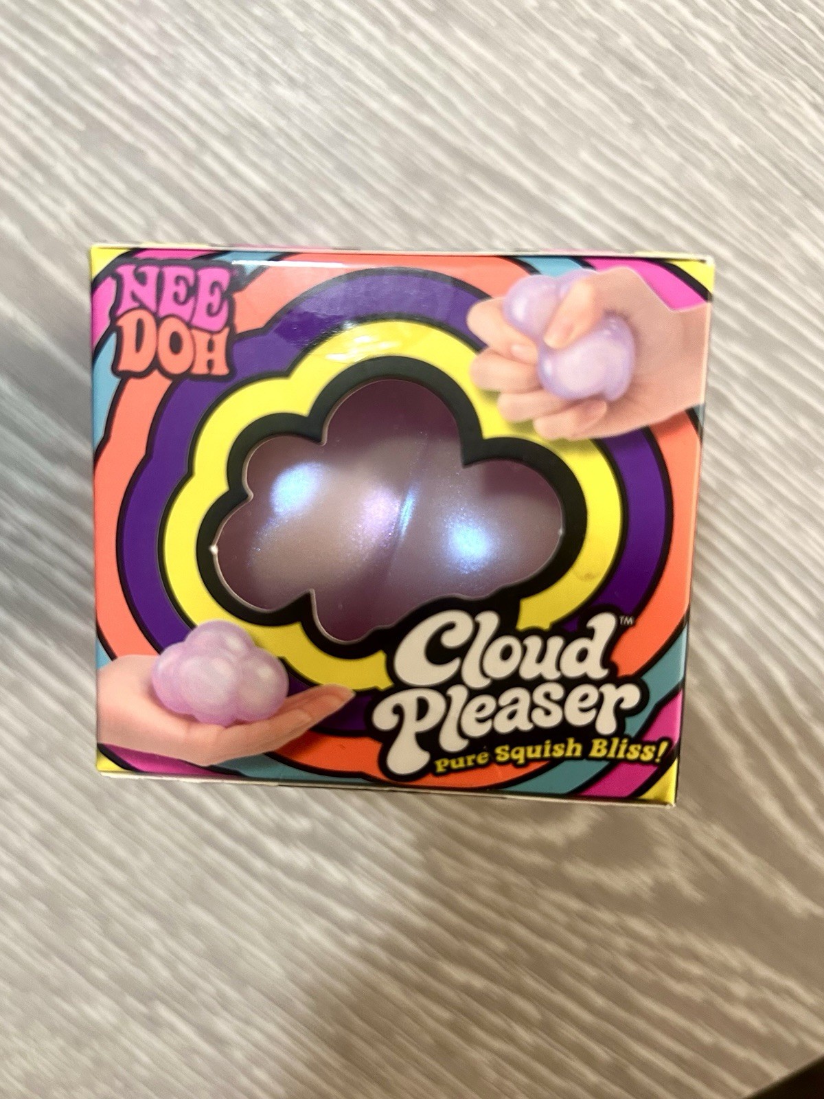 Schylling Nee Doh Cloud Pleaser Soft Doh Squish Squeeze Toy Purple| Brand New