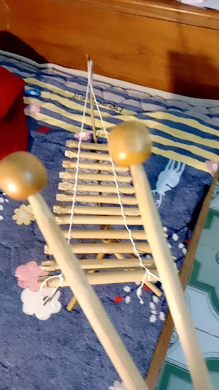 Mini T’rưng Bamboo Instrument Vietnam for Children & Desks or Decorative Shelves