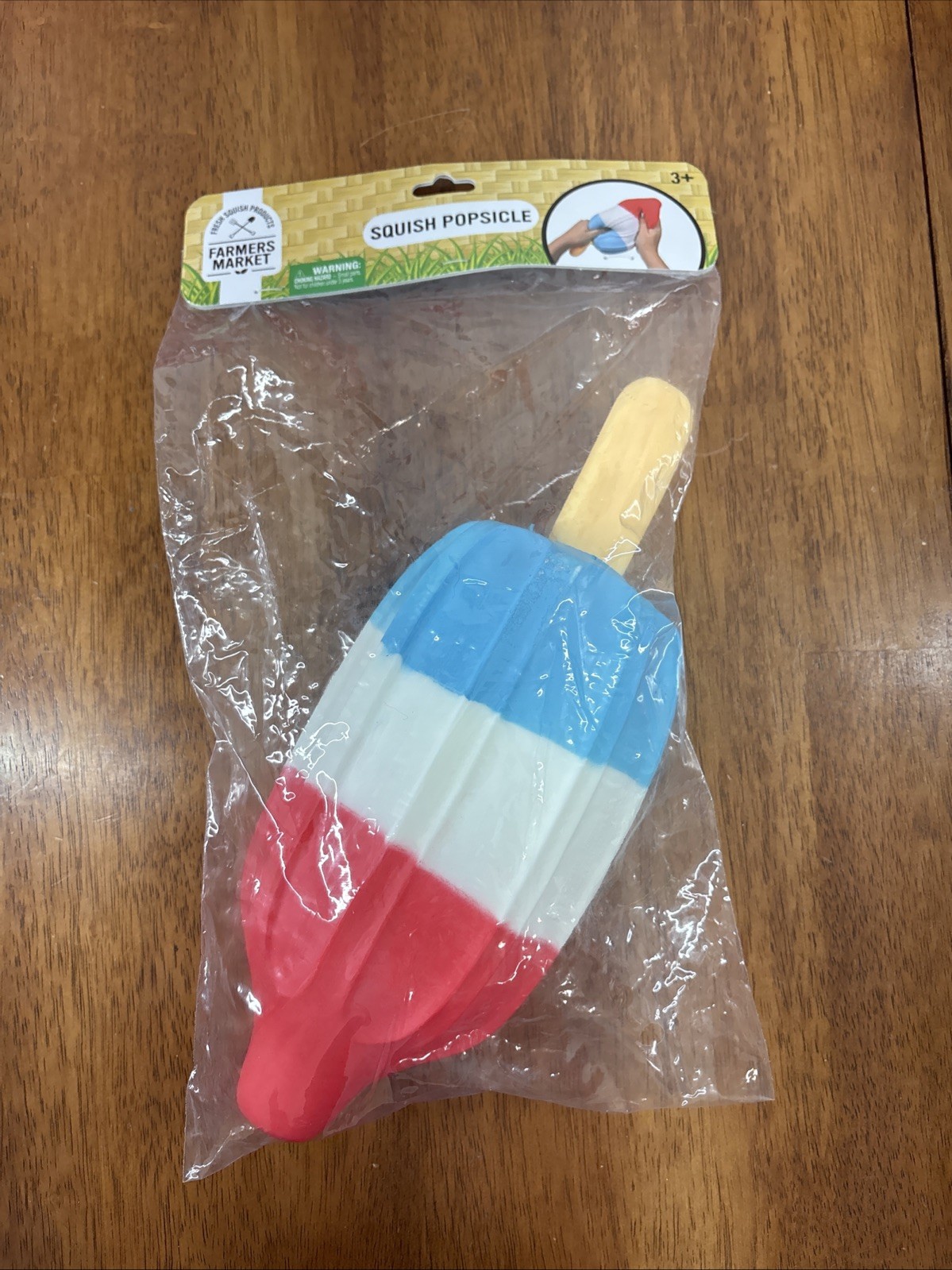 SUNNY DAYS JUMBO SQUISHY ROCKET POP! Popsicle Squishy! RED WHITE & BLUE!