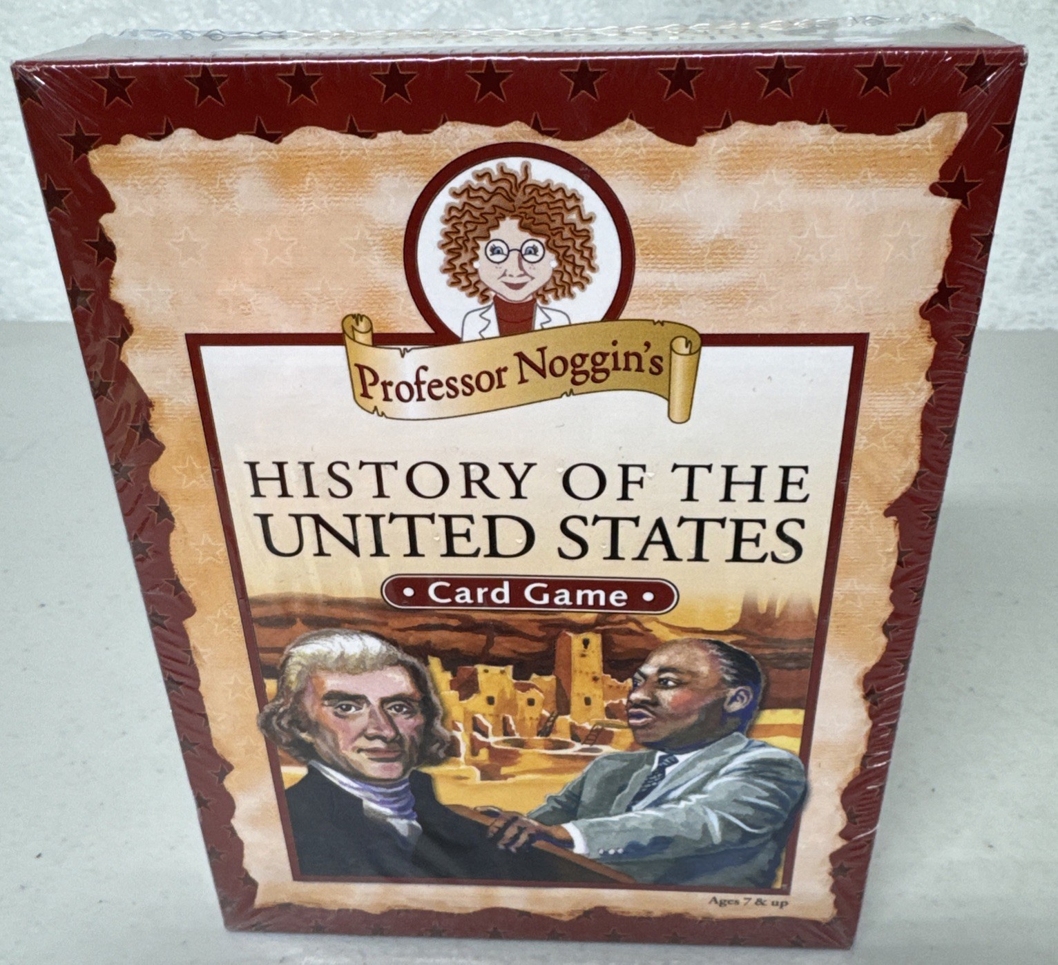 Professor Noggin History of the United States Card Game Outset Media NEW U5