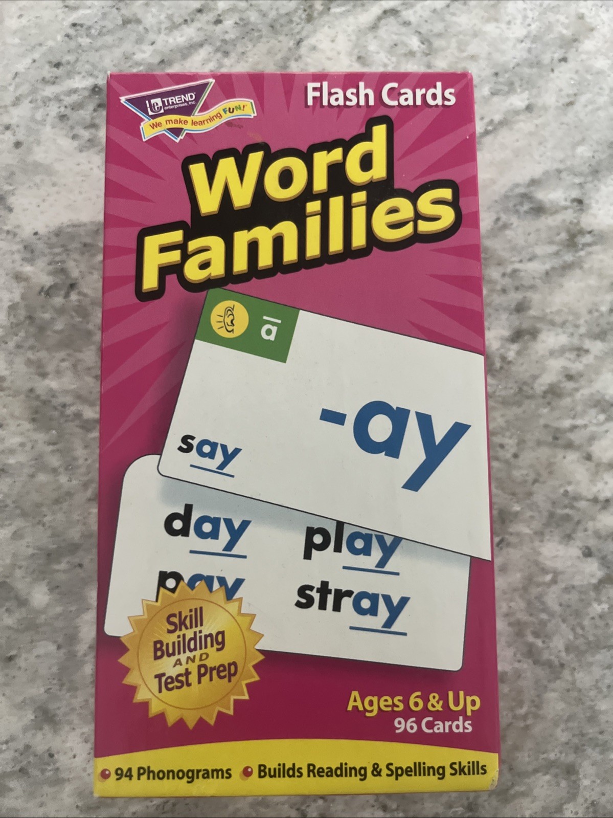 TREND Enterprises Word Families Flash Cards T-53014 .