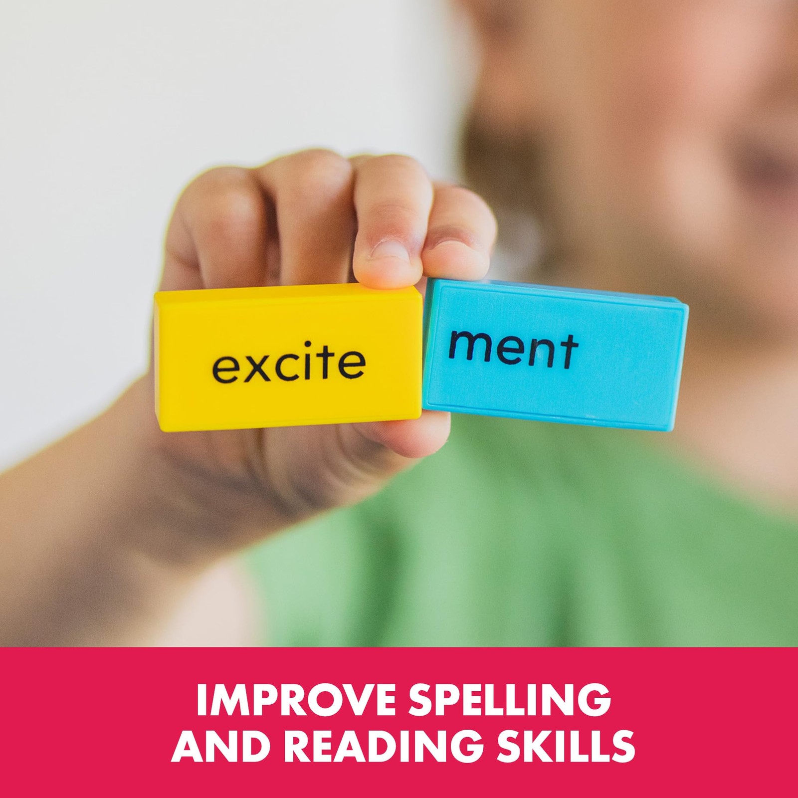 Educational Insights Word Building Dominoes – 5 x 8 x 4 inches, Multicolor