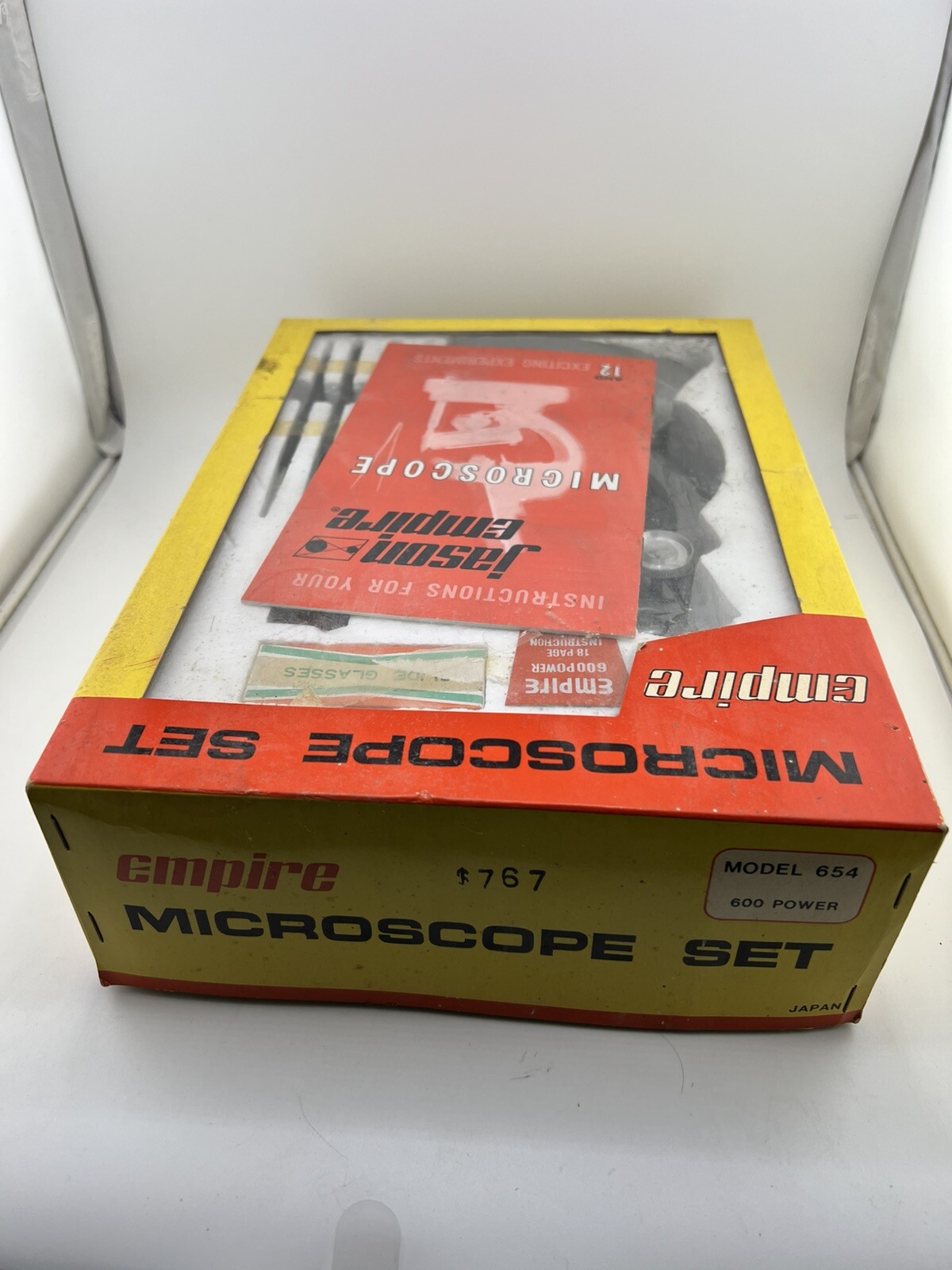 Vintage 1968 Jason Empire Microscope Set Model 654 600 Power Missing Tool READ!!