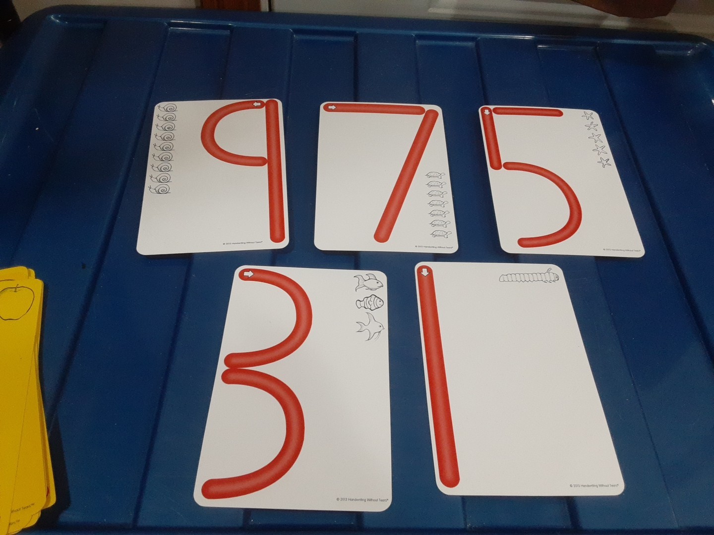 Handwriting Without Tears, Uppercase Letters And Numbers Tracing Cards, Used, WN