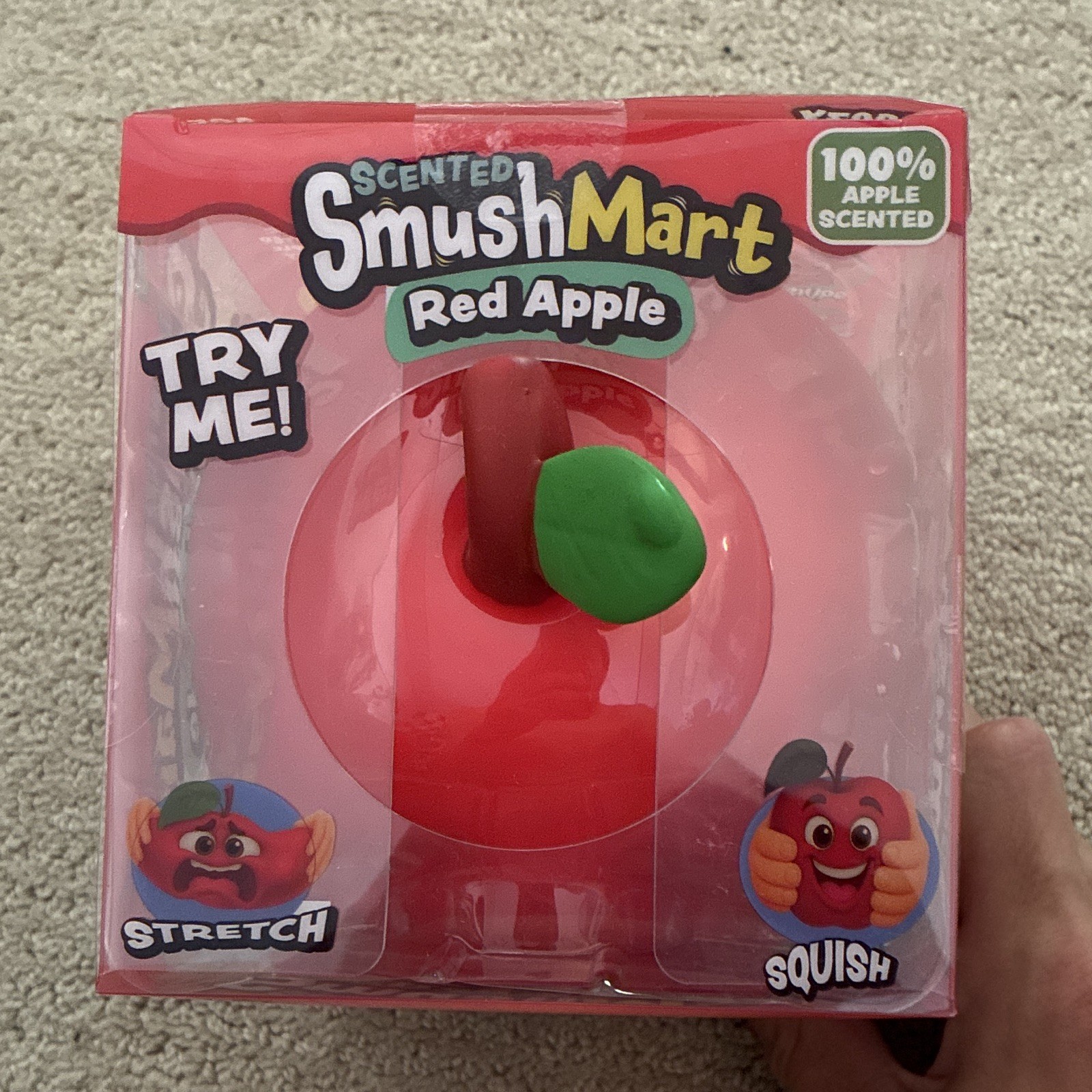 Crazy Fun SmushMart Red Apple Scented Squishy Squeeze Toy Ages 6+ Years