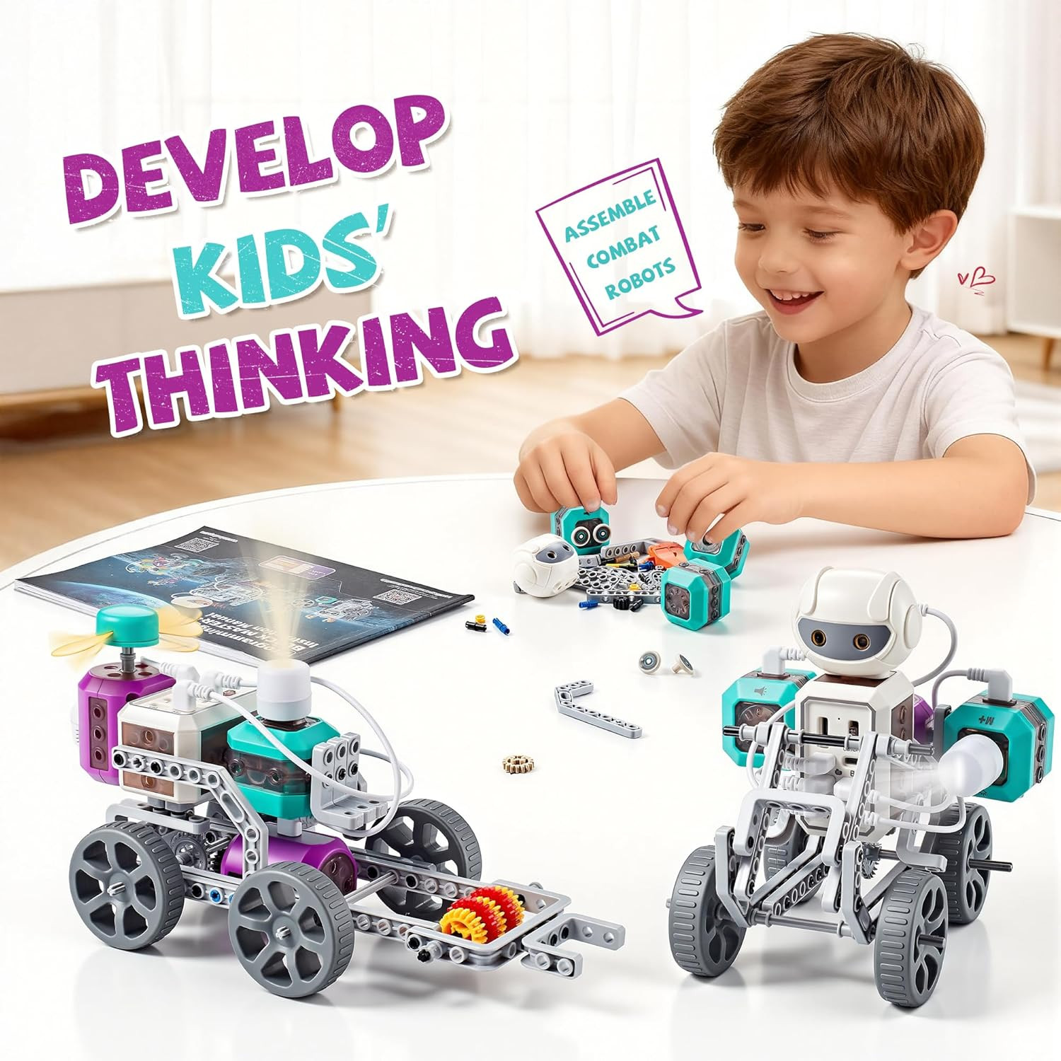 24-IN-1 STEM Circuit Science Experiments Robotics Kits Toys for Kids Ages 8-12 9
